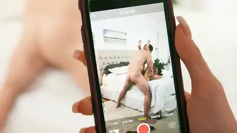 Adorable ash-platinum-blonde teen notices a truly ample boner