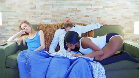 Surprise for the ebony lady in the form of a BWC