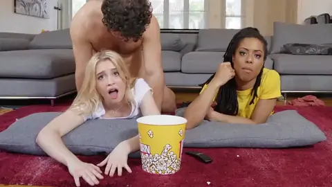 Kira Noir is smashed while her platinum-blondie buddy is next to her