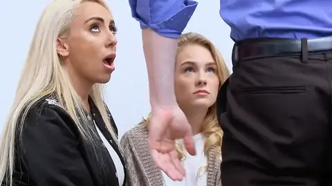 COUGAR is eyeing while her stepdaughter is screaming