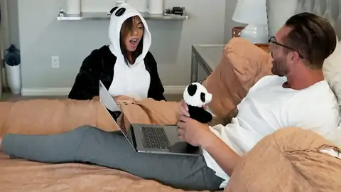 Phat prick for a supah-super-cute teen that cosplays as a panda