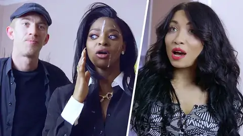 The dark-hued real estate agent is providing a ORAL DELIGHT to a BWC