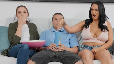 Prank on big bumpers pal while gf is seeing TV